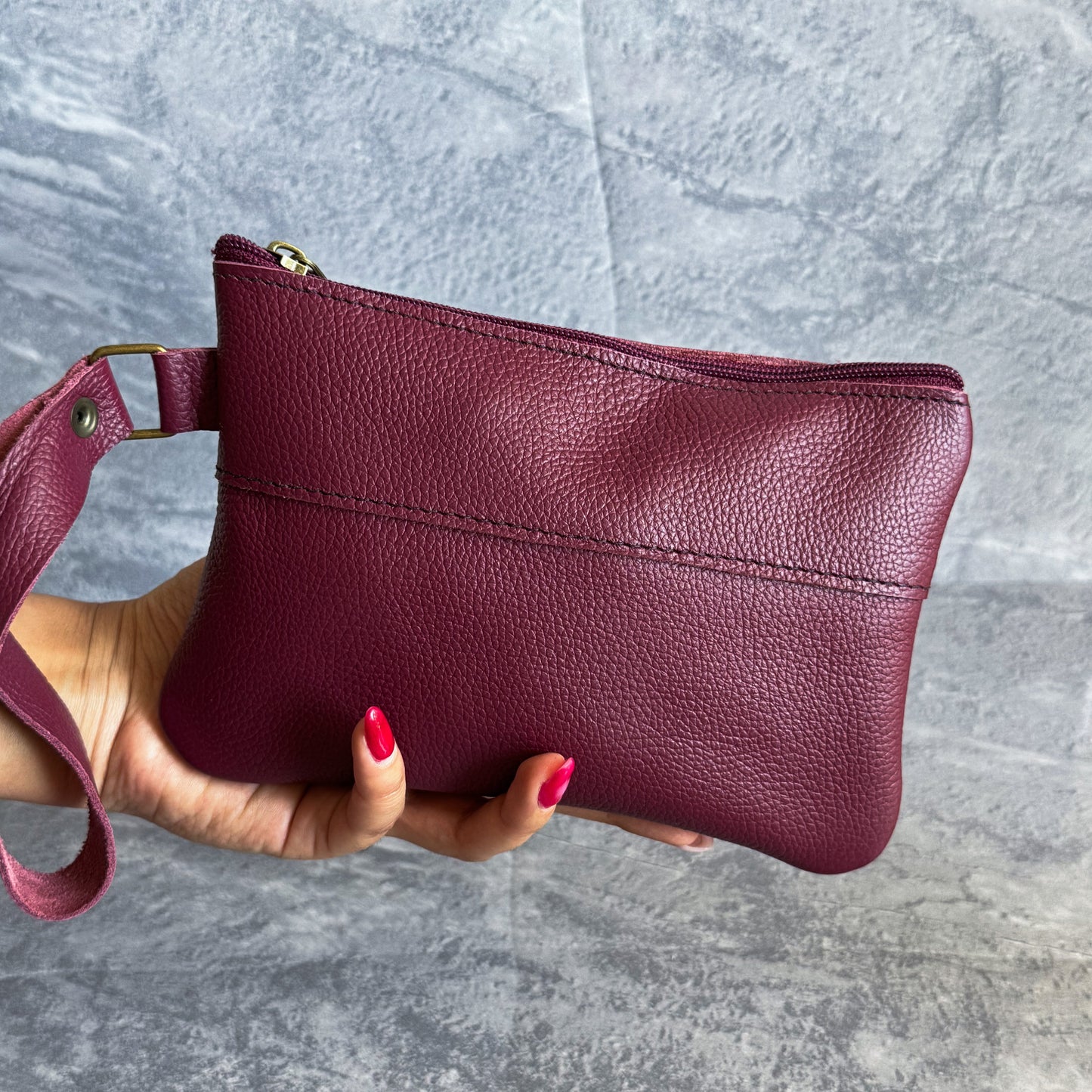 Cartera de mano burdeo