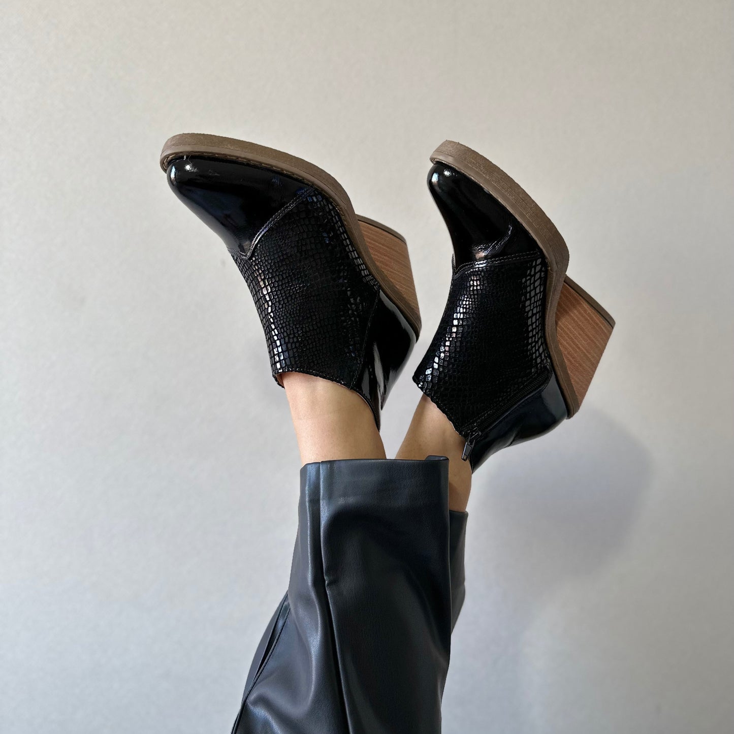 Botín Vaquero negro