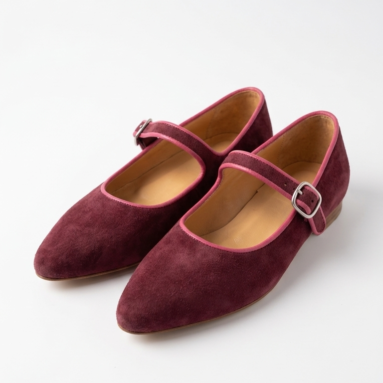 Modelo Simone burdeo mix rosa