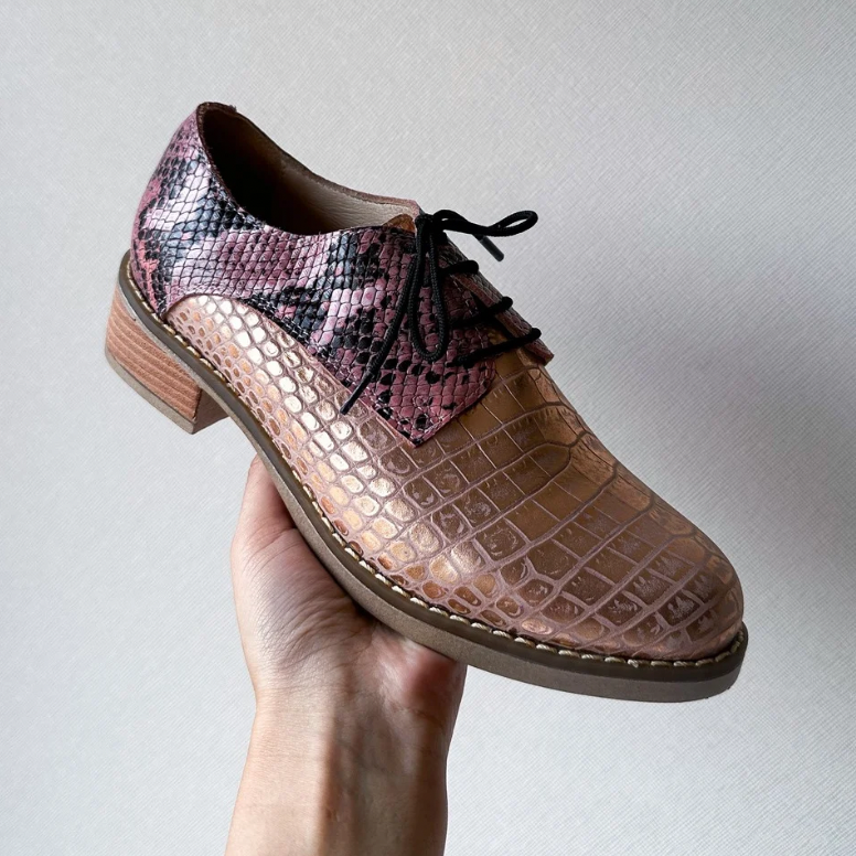Zapato cobre textura