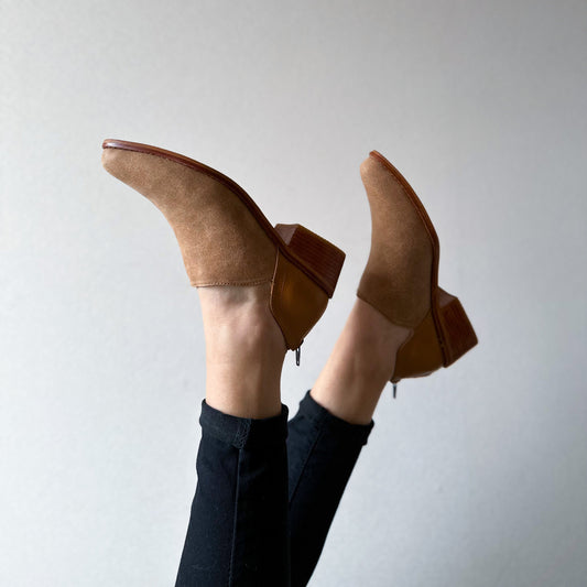 Zapato camel abertura