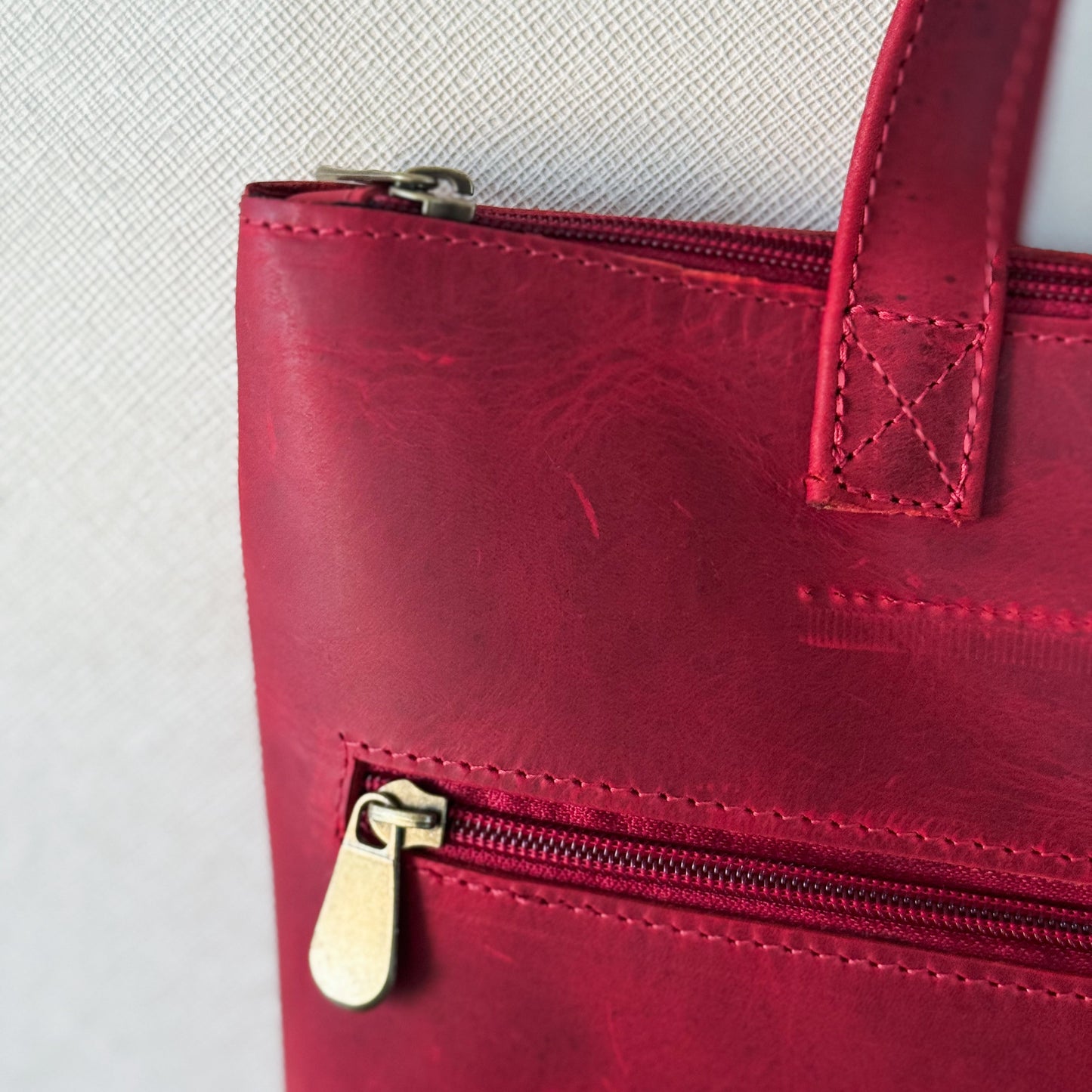 Cartera Tote Roja